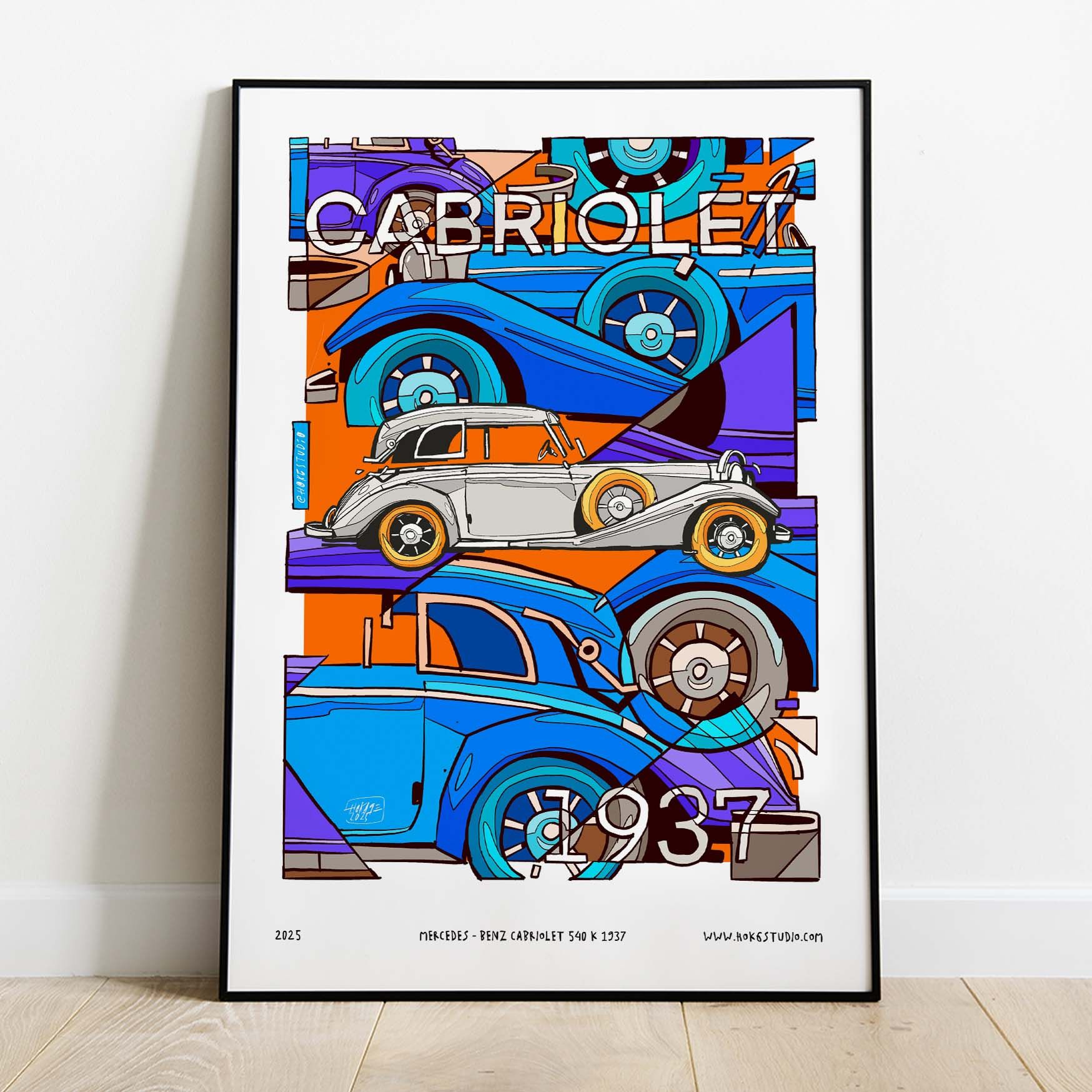 Automotive Art Print Frameblock Poster by Arief Hadinata