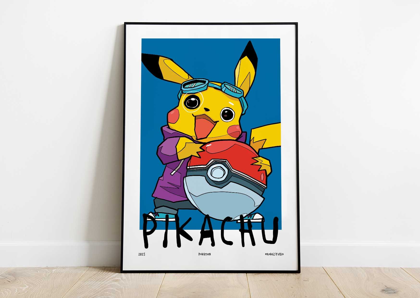 Pokemon Art Print Frameblock Poster by Arief Hadinata