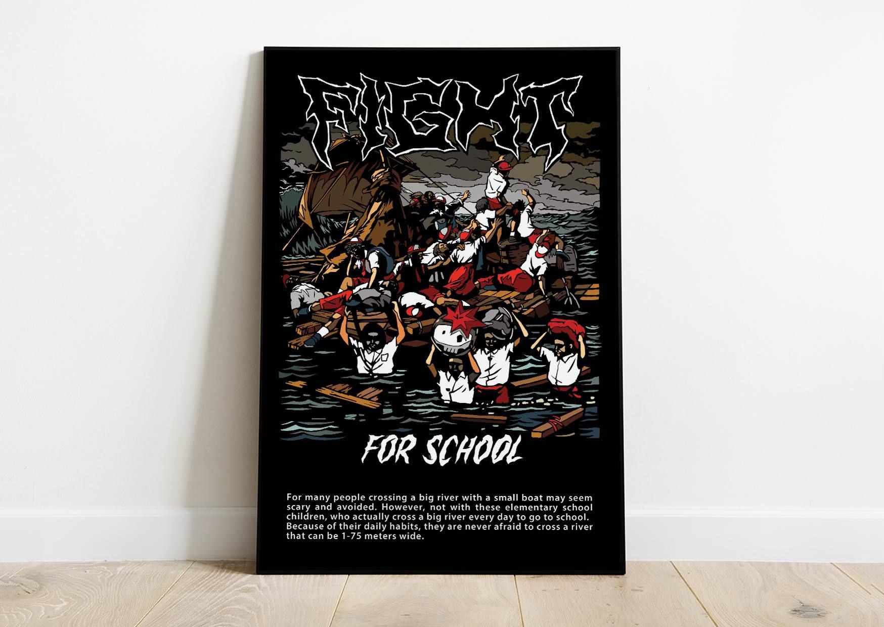 Metal Art Print Frameblock Poster by Arief Hadinata
