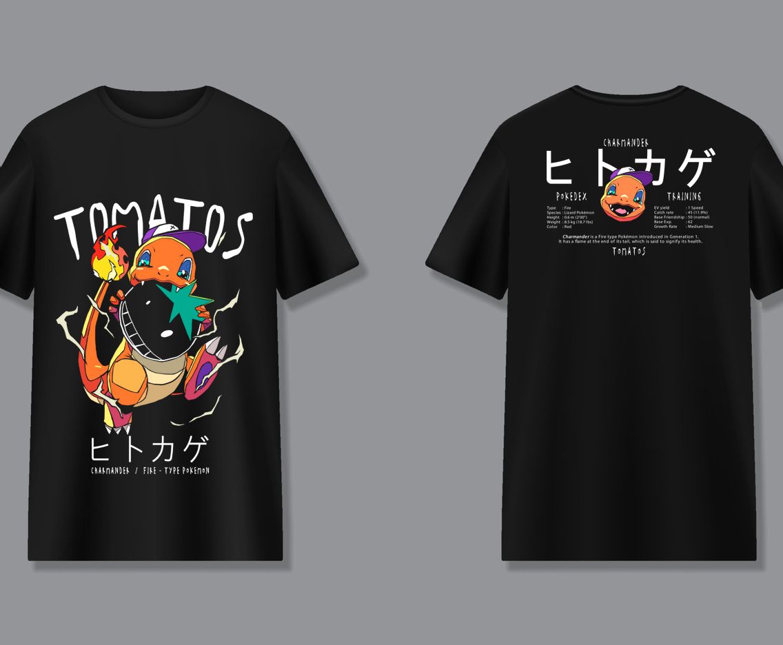 Charmander Art Tee by Arief Hadinata