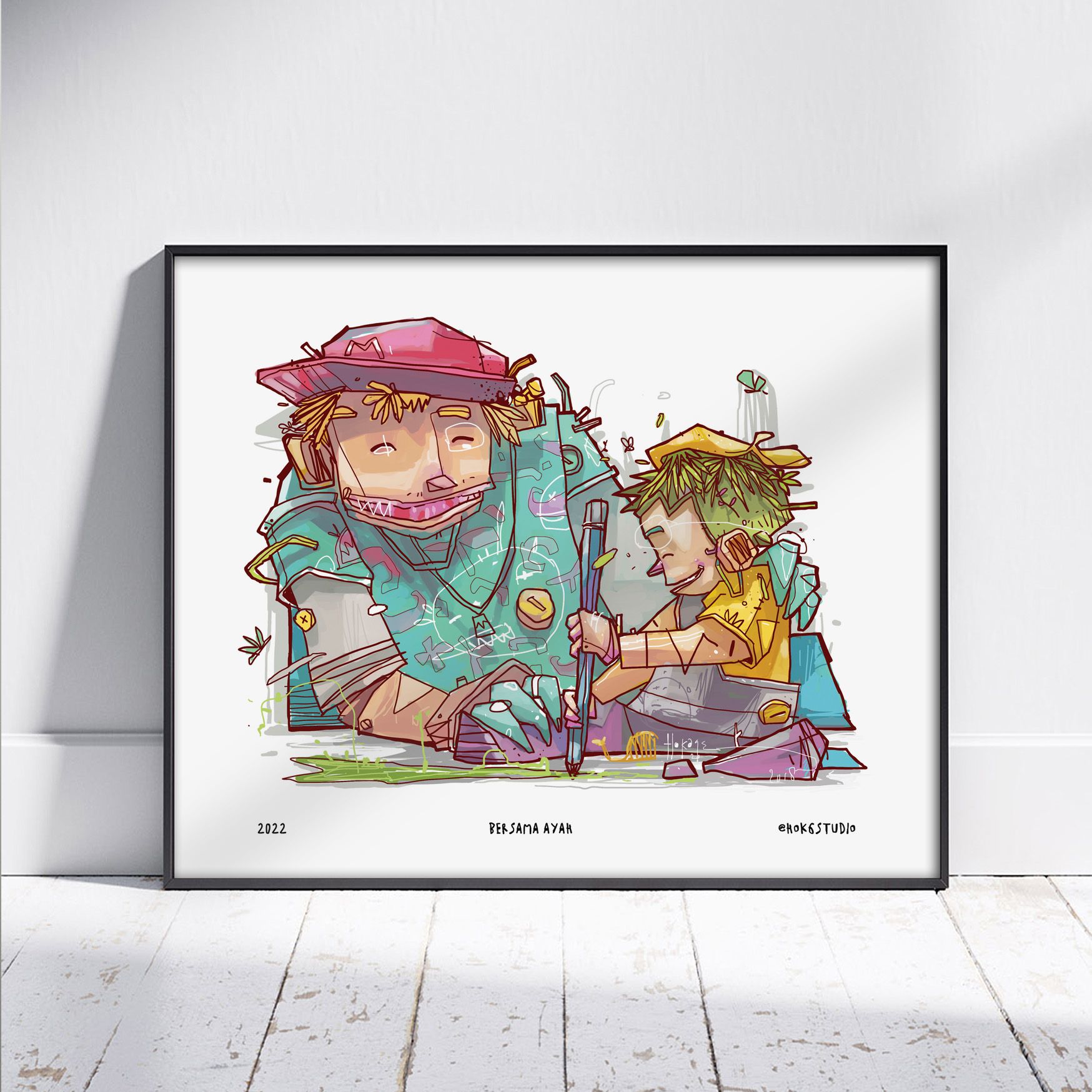 DIGITAL PAINTING ON FRAMEBLOCK