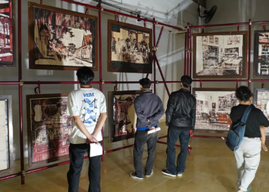 “Peristiwa Jawa 1811” Karya Enka Komariah: Ketika Lukisan Menyuarakan Ingatan Kolektif dalam Pameran “Masa Peralihan”
